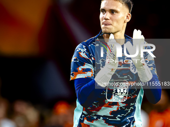 Netherlands goalkeeper Bart Verbruggen during the match between the Netherlands and Bosnia and Herzegovina at the Philips Stadium for the UE...