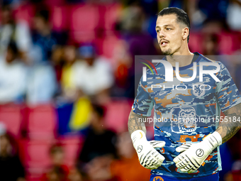 Netherlands goalkeeper Nick Olij during the match between the Netherlands and Bosnia and Herzegovina at the Philips Stadium for the UEFA Nat...