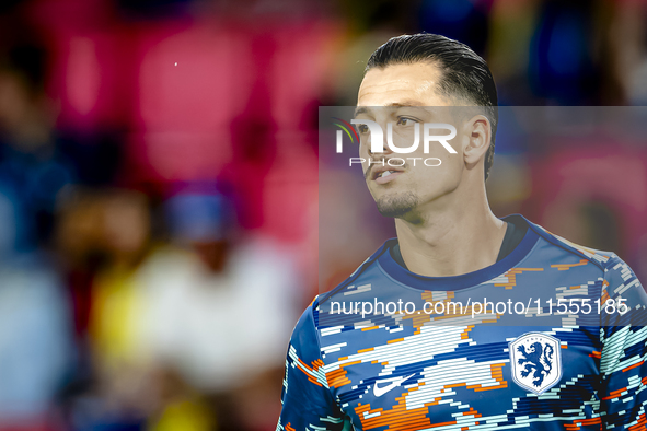 Netherlands goalkeeper Nick Olij during the match between the Netherlands and Bosnia and Herzegovina at the Philips Stadium for the UEFA Nat...