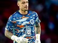 Netherlands goalkeeper Nick Olij during the match between the Netherlands and Bosnia and Herzegovina at the Philips Stadium for the UEFA Nat...