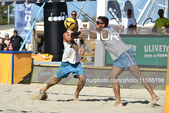 #2 LUPO D. - #1 ZAYTSEV I. (Green) vs #1 SACRIPANTI M. - #2 TITTA G. (White) during the 16/8 final of Fonzies Campionato Italiano Assoluti F...