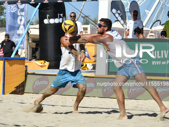 #2 LUPO D. - #1 ZAYTSEV I. (Green) vs #1 SACRIPANTI M. - #2 TITTA G. (White) during the 16/8 final of Fonzies Campionato Italiano Assoluti F...