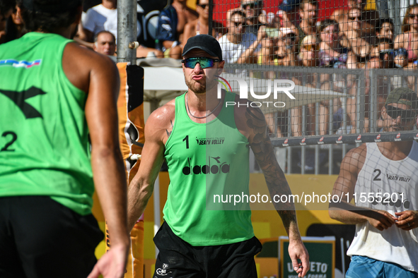 #2 LUPO D. - #1 ZAYTSEV I. (Green) vs #1 SACRIPANTI M. - #2 TITTA G. (White) during the 16/8 final of Fonzies Campionato Italiano Assoluti F...