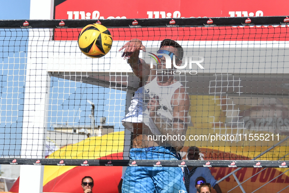 #2 LUPO D. - #1 ZAYTSEV I. (Green) vs #1 SACRIPANTI M. - #2 TITTA G. (White) during the 16/8 final of Fonzies Campionato Italiano Assoluti F...