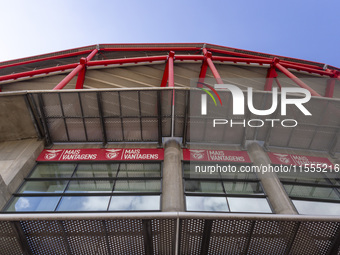 An exterior view of the Benfica ''Estadio da Luz'' in Lisbon, Portugal, on September 7, 2024. The soccer team has a new coach, Portuguese ex...