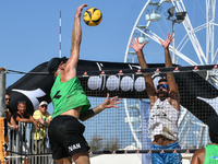 #2 LUPO D. - #1 ZAYTSEV I. (Green) vs #1 SACRIPANTI M. - #2 TITTA G. (White) during the 16/8 final of Fonzies Campionato Italiano Assoluti F...