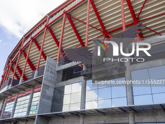 An exterior view of the Benfica ''Estadio da Luz'' in Lisbon, Portugal, on September 7, 2024. The soccer team has a new coach, Portuguese ex...