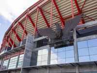 An exterior view of the Benfica ''Estadio da Luz'' in Lisbon, Portugal, on September 7, 2024. The soccer team has a new coach, Portuguese ex...