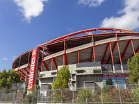 An exterior view of the Benfica ''Estadio da Luz'' in Lisbon, Portugal, on September 7, 2024. The soccer team has a new coach, Portuguese ex...