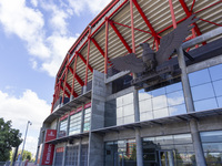 An exterior view of the Benfica ''Estadio da Luz'' in Lisbon, Portugal, on September 7, 2024. The soccer team has a new coach, Portuguese ex...