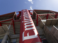 An exterior view of the Benfica ''Estadio da Luz'' in Lisbon, Portugal, on September 7, 2024. The soccer team has a new coach, Portuguese ex...