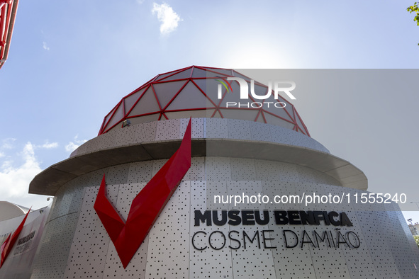 An exterior view of the Benfica Museum at ''Estadio da Luz'' in Lisbon, Portugal, on September 7, 2024. The soccer team has a new coach, Por...