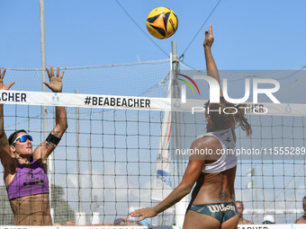 Benazzi G. - Lantignotti M. (Purple) vs Franzoni S. - Gili E. (White) during the 16/8 final of Fonzies Campionato Italiano Assoluti Femminil...