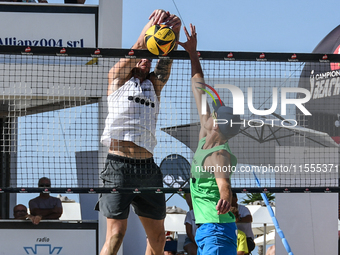 #2 LUPO D. - #1 ZAYTSEV I. (White) vs #1 COTTAFAVA S. - #2 BASSEREAU R. (Green) during the quarter-final of Fonzies Campionato Italiano Asso...