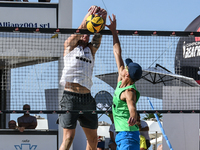 #2 LUPO D. - #1 ZAYTSEV I. (White) vs #1 COTTAFAVA S. - #2 BASSEREAU R. (Green) during the quarter-final of Fonzies Campionato Italiano Asso...