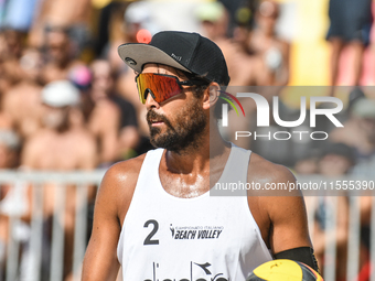 #2 LUPO D. - #1 ZAYTSEV I. (White) vs #1 COTTAFAVA S. - #2 BASSEREAU R. (Green) during the quarter-final of Fonzies Campionato Italiano Asso...