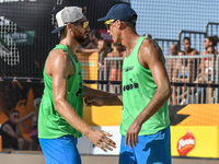 #2 LUPO D. - #1 ZAYTSEV I. (White) vs #1 COTTAFAVA S. - #2 BASSEREAU R. (Green) during the quarter-final of Fonzies Campionato Italiano Asso...