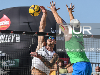 #2 LUPO D. - #1 ZAYTSEV I. (White) vs #1 COTTAFAVA S. - #2 BASSEREAU R. (Green) during the quarter-final of Fonzies Campionato Italiano Asso...