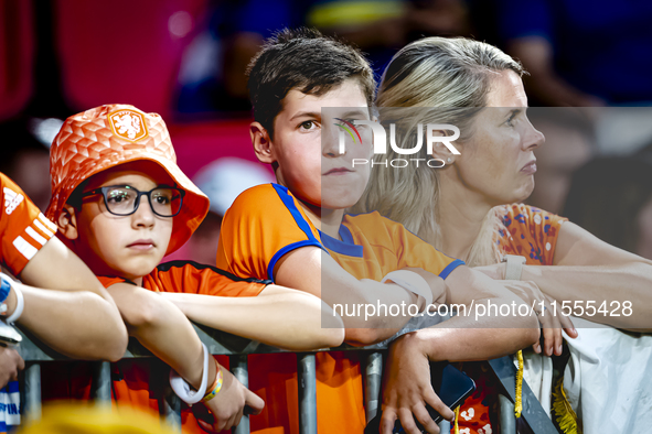 Supporters of the Netherlands during the match between the Netherlands and Bosnia and Herzegovina at the Philips Stadium for the UEFA Nation...