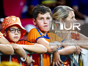 Supporters of the Netherlands during the match between the Netherlands and Bosnia and Herzegovina at the Philips Stadium for the UEFA Nation...