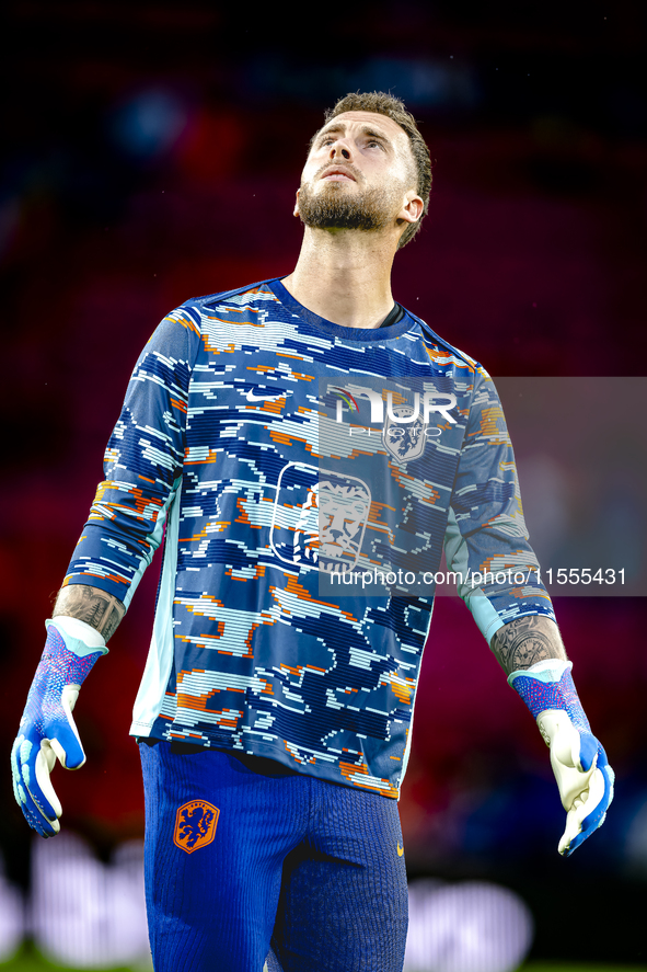 Netherlands goalkeeper Mark Flekken during the match between the Netherlands and Bosnia and Herzegovina at the Philips Stadium for the UEFA...