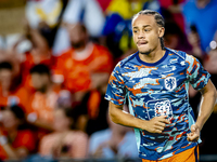 Netherlands midfielder Xavi Simons plays during the match between the Netherlands and Bosnia and Herzegovina at the Philips Stadium for the...