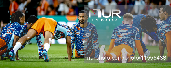 Netherlands forward Cody Gakpo plays during the match between the Netherlands and Bosnia and Herzegovina at the Philips Stadium for the UEFA...