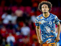 Netherlands forward Joshua Zirkzee during the match between the Netherlands and Bosnia and Herzegovina at the Philips Stadium for the UEFA N...