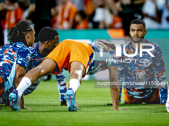 Netherlands forward Cody Gakpo plays during the match between the Netherlands and Bosnia and Herzegovina at the Philips Stadium for the UEFA...