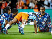 Netherlands forward Cody Gakpo plays during the match between the Netherlands and Bosnia and Herzegovina at the Philips Stadium for the UEFA...