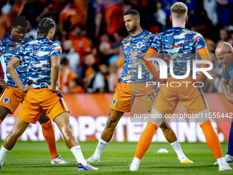 Netherlands forward Cody Gakpo plays during the match between the Netherlands and Bosnia and Herzegovina at the Philips Stadium for the UEFA...