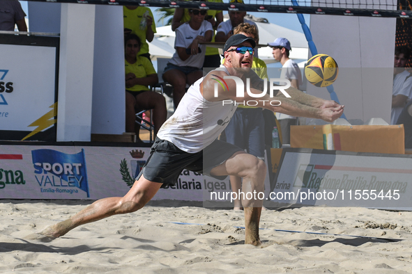 #2 LUPO D. - #1 ZAYTSEV I. (White) vs #1 COTTAFAVA S. - #2 BASSEREAU R. (Green) during the quarter-final of Fonzies Campionato Italiano Asso...