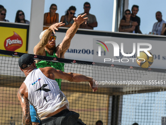 #2 LUPO D. - #1 ZAYTSEV I. (White) vs #1 COTTAFAVA S. - #2 BASSEREAU R. (Green) during the quarter-final of Fonzies Campionato Italiano Asso...