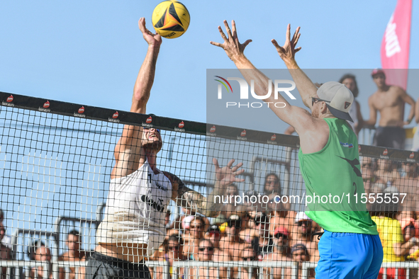 #2 LUPO D. - #1 ZAYTSEV I. (White) vs #1 COTTAFAVA S. - #2 BASSEREAU R. (Green) during the quarter-final of Fonzies Campionato Italiano Asso...