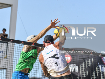 #2 LUPO D. - #1 ZAYTSEV I. (White) vs #1 COTTAFAVA S. - #2 BASSEREAU R. (Green) during the quarter-final of Fonzies Campionato Italiano Asso...