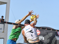 #2 LUPO D. - #1 ZAYTSEV I. (White) vs #1 COTTAFAVA S. - #2 BASSEREAU R. (Green) during the quarter-final of Fonzies Campionato Italiano Asso...