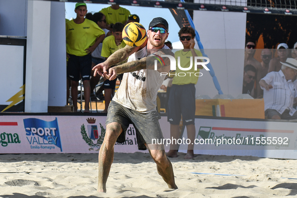 #2 LUPO D. - #1 ZAYTSEV I. (White) vs #1 COTTAFAVA S. - #2 BASSEREAU R. (Green) during the quarter-final of Fonzies Campionato Italiano Asso...