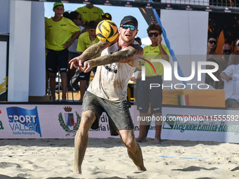 #2 LUPO D. - #1 ZAYTSEV I. (White) vs #1 COTTAFAVA S. - #2 BASSEREAU R. (Green) during the quarter-final of Fonzies Campionato Italiano Asso...