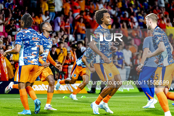 Netherlands forward Joshua Zirkzee during the match between the Netherlands and Bosnia and Herzegovina at the Philips Stadium for the UEFA N...