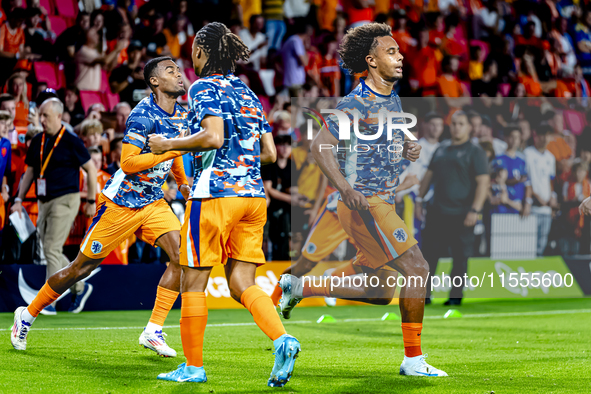 Netherlands forward Joshua Zirkzee during the match between the Netherlands and Bosnia and Herzegovina at the Philips Stadium for the UEFA N...