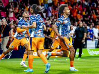 Netherlands forward Joshua Zirkzee during the match between the Netherlands and Bosnia and Herzegovina at the Philips Stadium for the UEFA N...