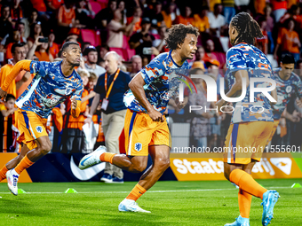 Netherlands forward Joshua Zirkzee during the match between the Netherlands and Bosnia and Herzegovina at the Philips Stadium for the UEFA N...