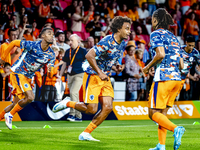 Netherlands forward Joshua Zirkzee during the match between the Netherlands and Bosnia and Herzegovina at the Philips Stadium for the UEFA N...