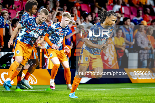 Netherlands defender Nathan Ake plays during the match between the Netherlands and Bosnia and Herzegovina at the Philips Stadium for the UEF...