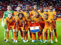 Netherlands goalkeeper Bart Verbruggen, Netherlands defender Matthijs de Ligt, Netherlands midfielder Ryan Gravenberch, Netherlands defender...