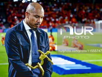 Nigel de Jong plays during the match between the Netherlands and Bosnia and Herzegovina at the Philips Stadium for the UEFA Nations League,...