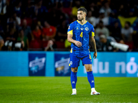 Bosnia and Herzegovina defender Jusuf Gazibegovic plays during the match between the Netherlands and Bosnia and Herzegovina at the Philips S...