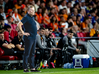 Netherlands trainer Ronald Koeman during the match between the Netherlands and Bosnia and Herzegovina at the Philips Stadium for the UEFA Na...