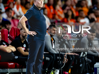 Netherlands trainer Ronald Koeman during the match between the Netherlands and Bosnia and Herzegovina at the Philips Stadium for the UEFA Na...