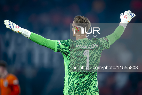 Netherlands goalkeeper Bart Verbruggen during the match between the Netherlands and Bosnia and Herzegovina at the Philips Stadium for the UE...